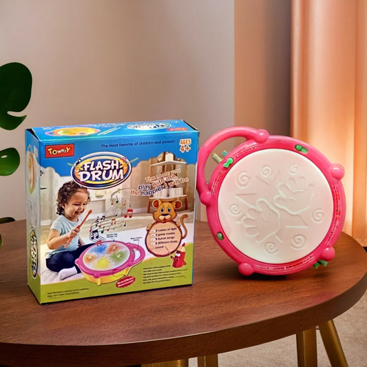 ToyToise Flash Drum – Musical Fun with Flashing Lights (Ages 4+ Years)