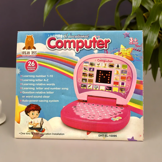 ToyToise Learning Mini Computer for Kids (Ages 3-10) – Pink