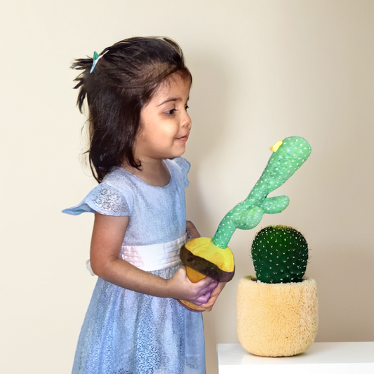 ToyToise Talking Cactus – Interactive Dancing, Singing, & Talking Toy (Ages 3+, Multicolor)