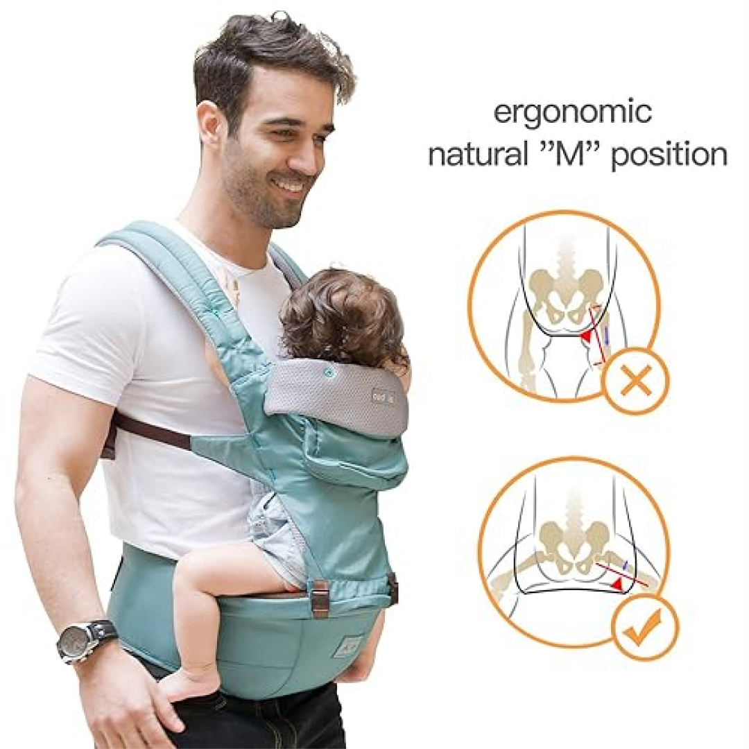 Toytoise 6-in-1 Hip Seat Baby Carrier – Comfort, Support & Versatility for Parents & Babies! 👶✨