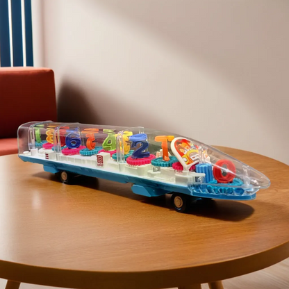 ToyToise Gear Light Train – Magical 3D Light Show and Interactive Action (Ages 3+)