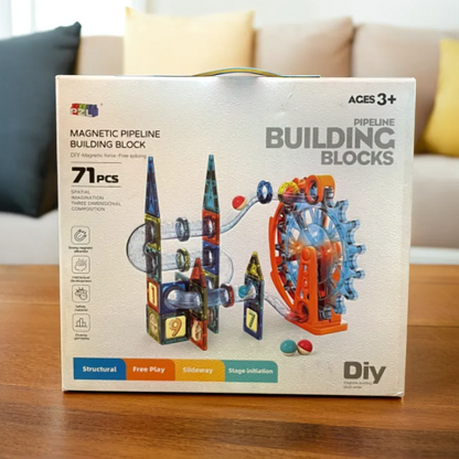 ToyToise Kids  Building Blocks (71 pcs) - Magnetic Ferris Wheel Construction Set