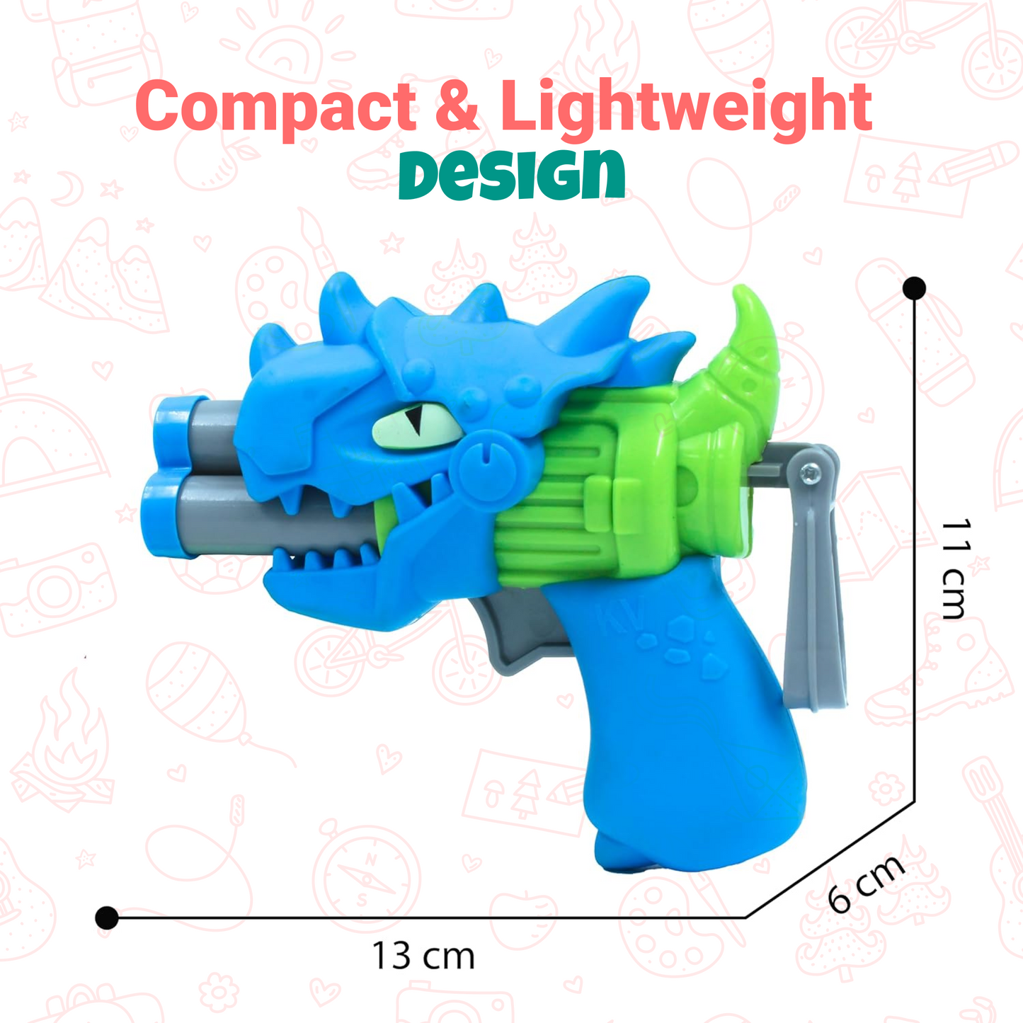 Toytoise EVA Soft Bullet Dino Gun – Safe, Action-Packed Fun for Kids! 🔫🎯