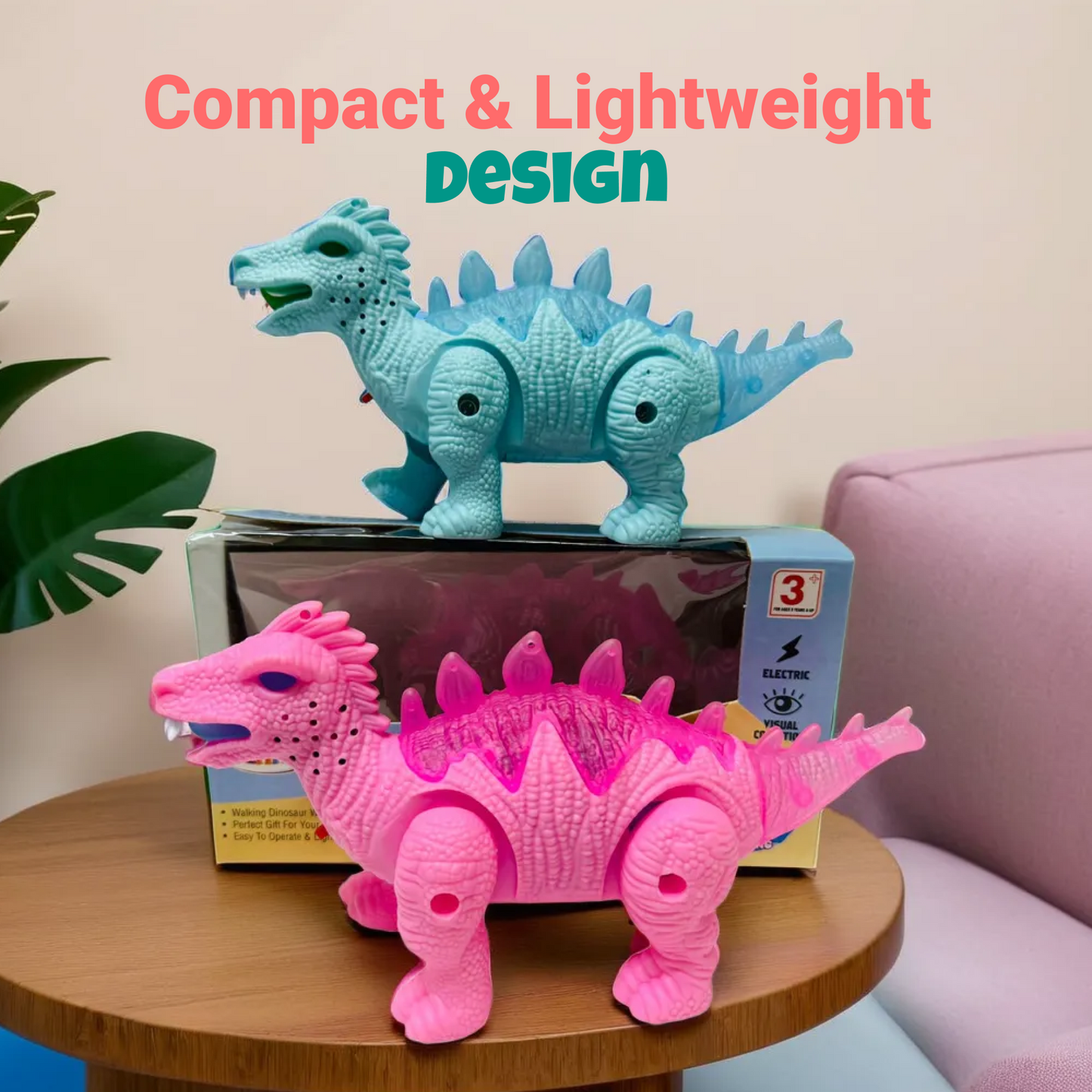 Toytoise Electric Pet Dinosaur – Walk, Dance & Light Up Playtime! 🦖✨🎵