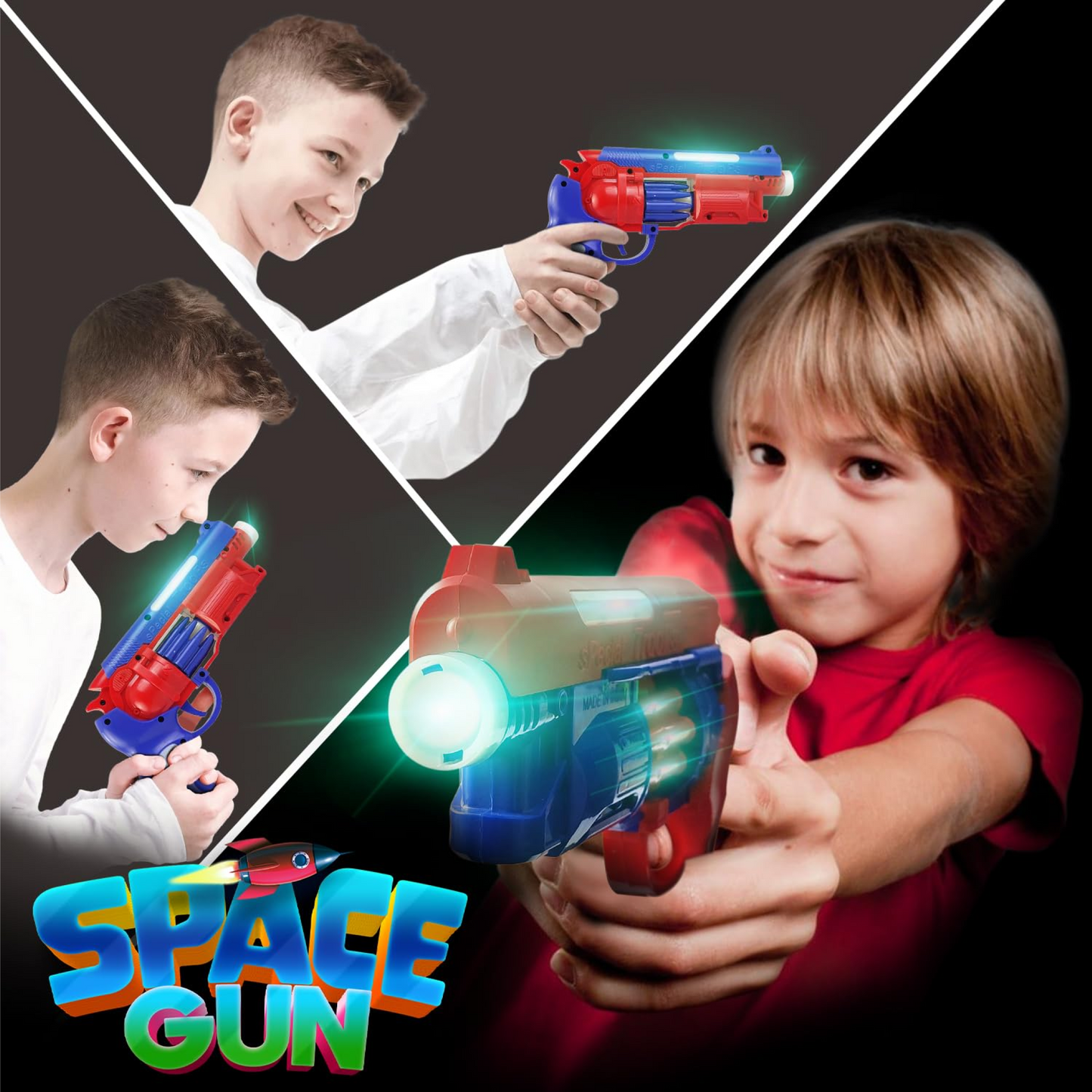 Toytoise Space Gun – Light, Sound & Vibrations for Epic Galactic Adventures! 🚀🔫