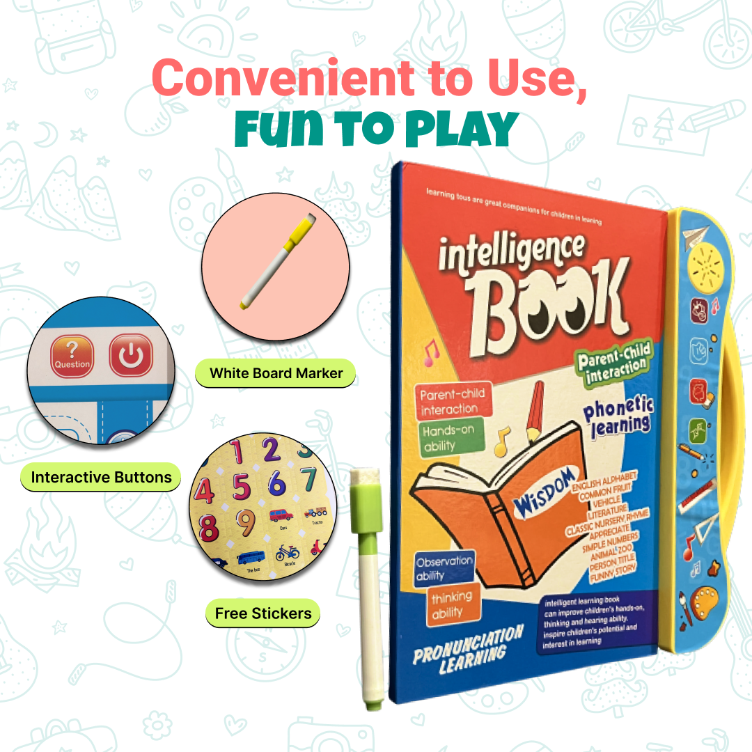 ToyToise Super Interactive Learning Book for Kids (Ages 3+)